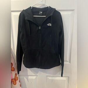 The North Face Black Full zip hoodie jacket sz L